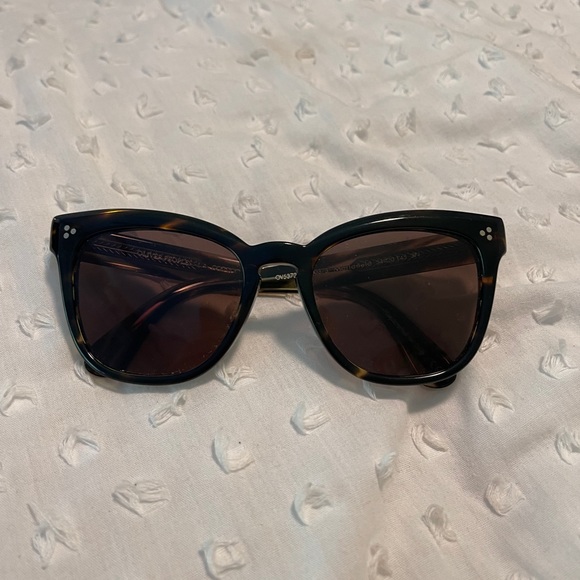 Oliver Peoples Brown Marianela Square Sunglasses